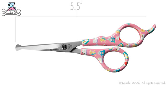 KenchiiPets™ |  Happy Kitty™ 5.5" Ball Tip Shears