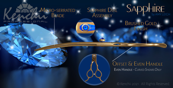 Sapphire™ by Amy Leigh | 8.0" Curved Shears - Even