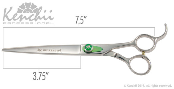 Kenchii Mustang™ 7.5-inch shear measurements.