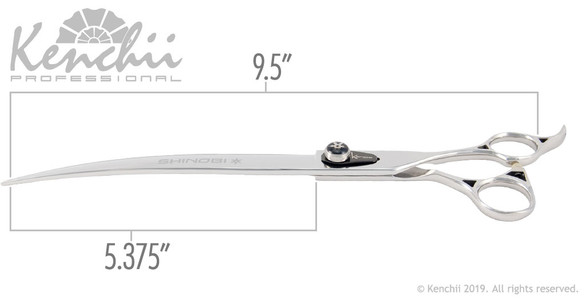 Kenchii Shinobi™ 9.5-inch curved measurements.