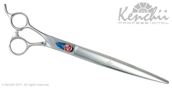 Kenchii Five Star™ offset 9-inch lefty grooming shear.