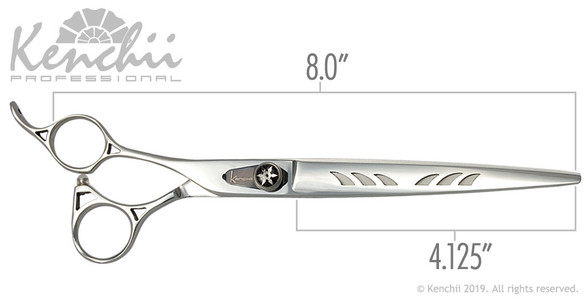 Kenchii Shinobi™ 8-inch left-handed measurements.