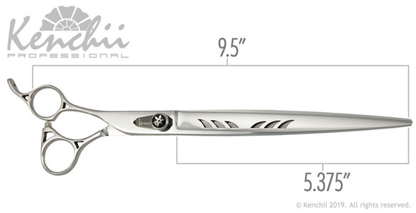Kenchii Shinobi™ 9.5-inch left-handed measurements.