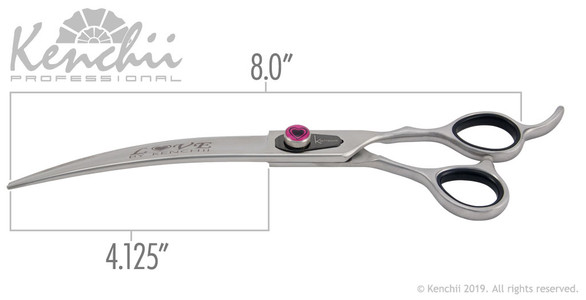 Kenchii Love™ 8-inch curved measurements.