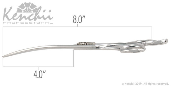 Sue Zecco Dreamcatcher™ 8-inch curved shear measurements.