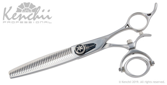 Shinobi™ double swivel grooming shear measurements.