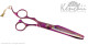 Kenchii Pink Poodle™ 8-inch left-handed set includes 8-inch straight and curved shears, and 7-inch 18-tooth thinner, 44-tooth thinner.