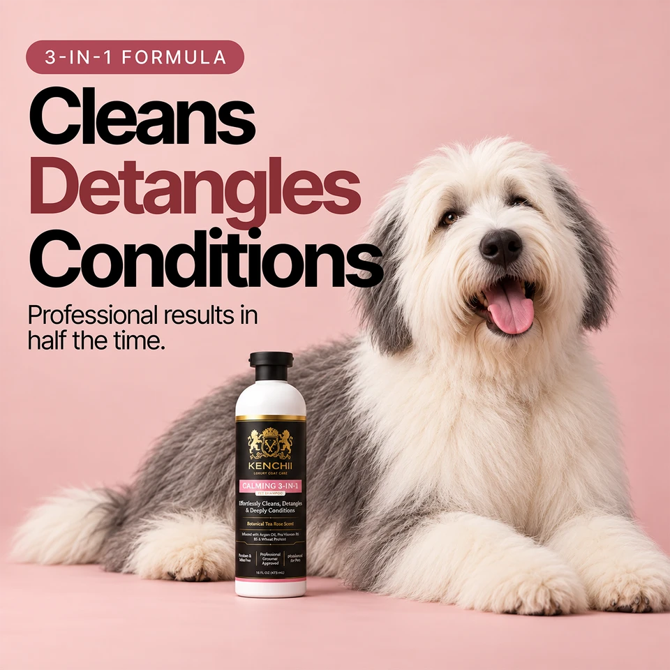 Calming 3-in-1 Shampoo | Argon Oil & Tea Rose • 16 oz.