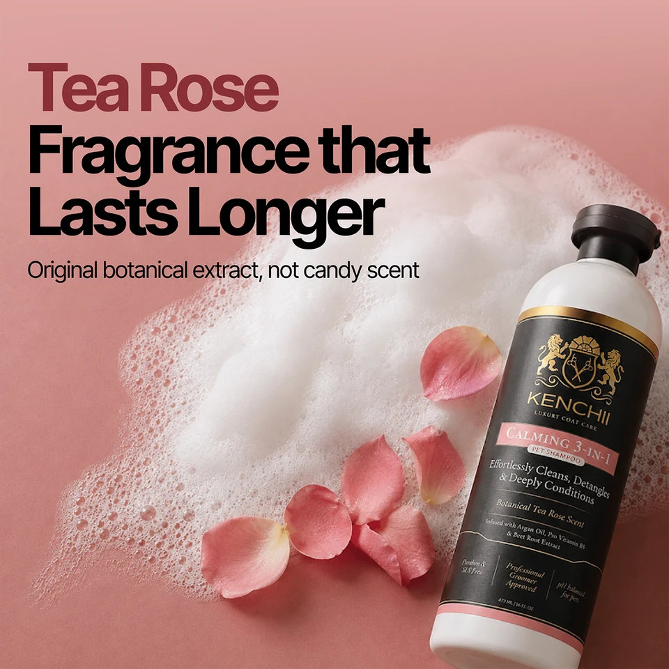 Calming 3-in-1 Shampoo | Argon Oil & Tea Rose • 16 oz.