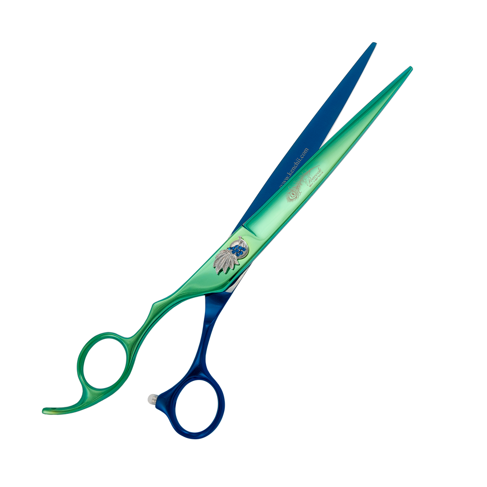 Kenchii Peacock™ | 8.0" Shears Set - 3 Piece | Lefty - with Case Kenchii Peacock™ | 8.0" Shears Set - 3 Piece | Lefty - with Case