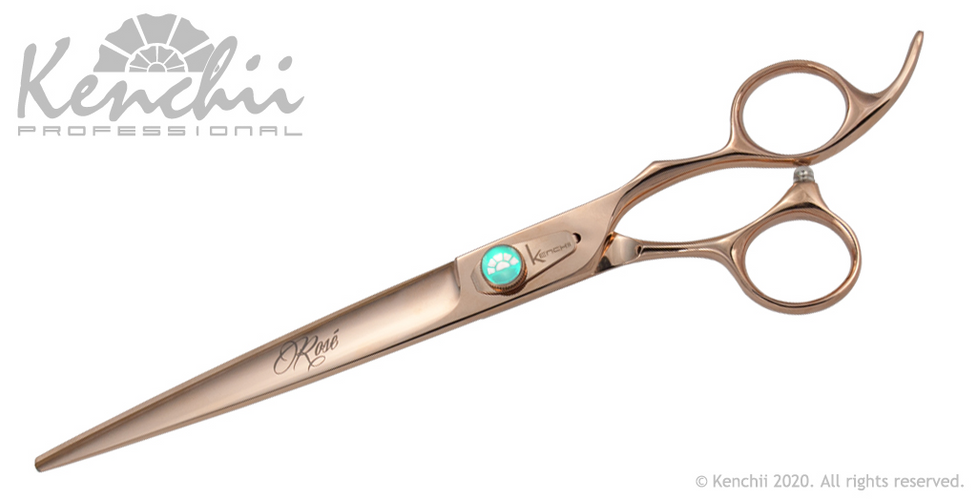 Kenchii Rosé 8-inch straight shear.