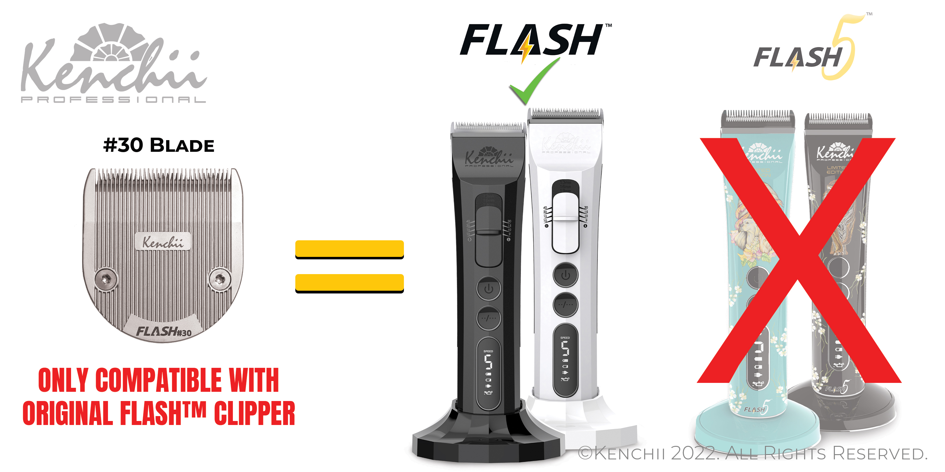 Kenchii Flash™ | #30 Blade - Kenchii Grooming