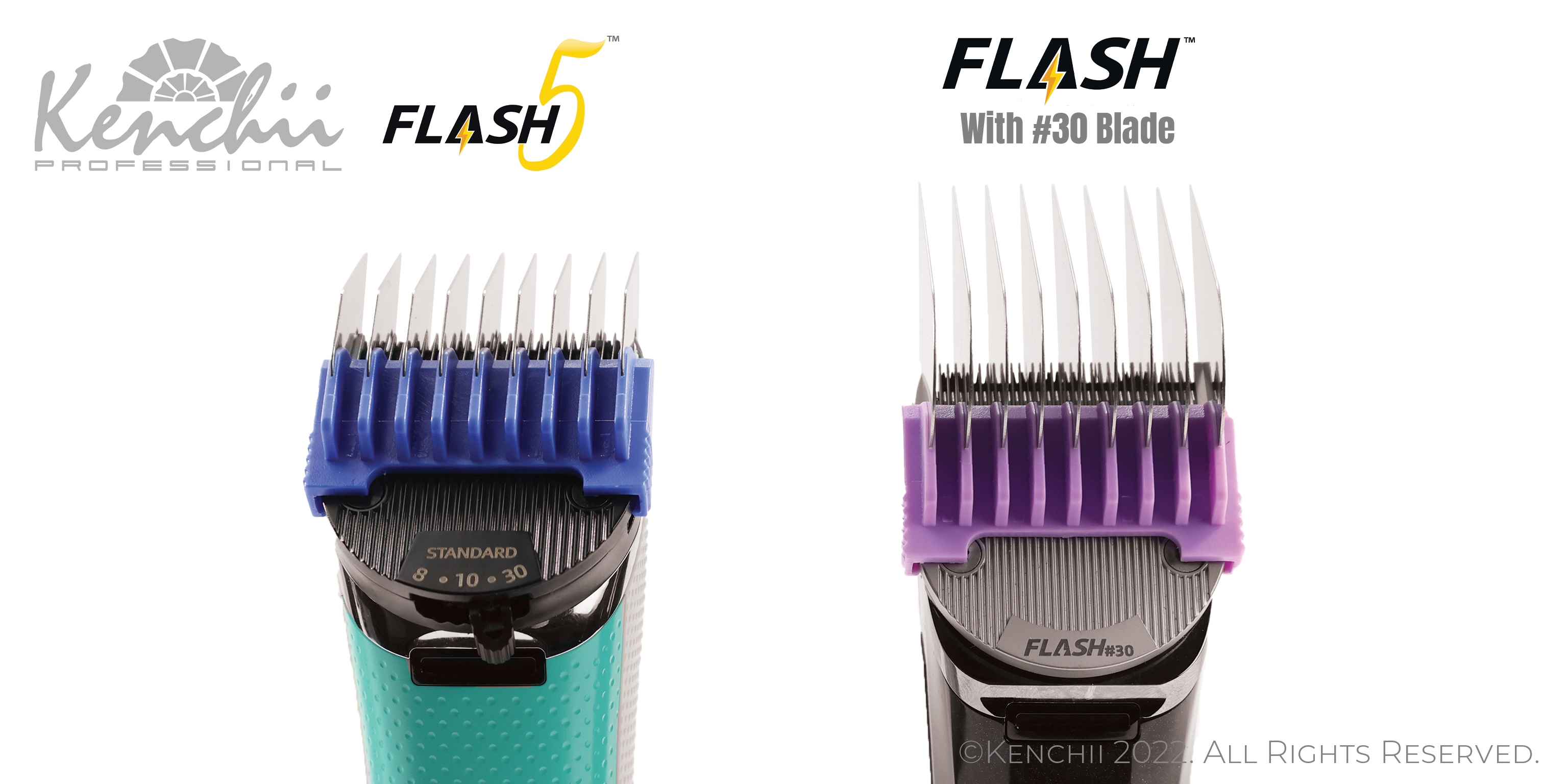 Kenchii Flash5™ Comb Kit | 8-Piece - Kenchii Grooming