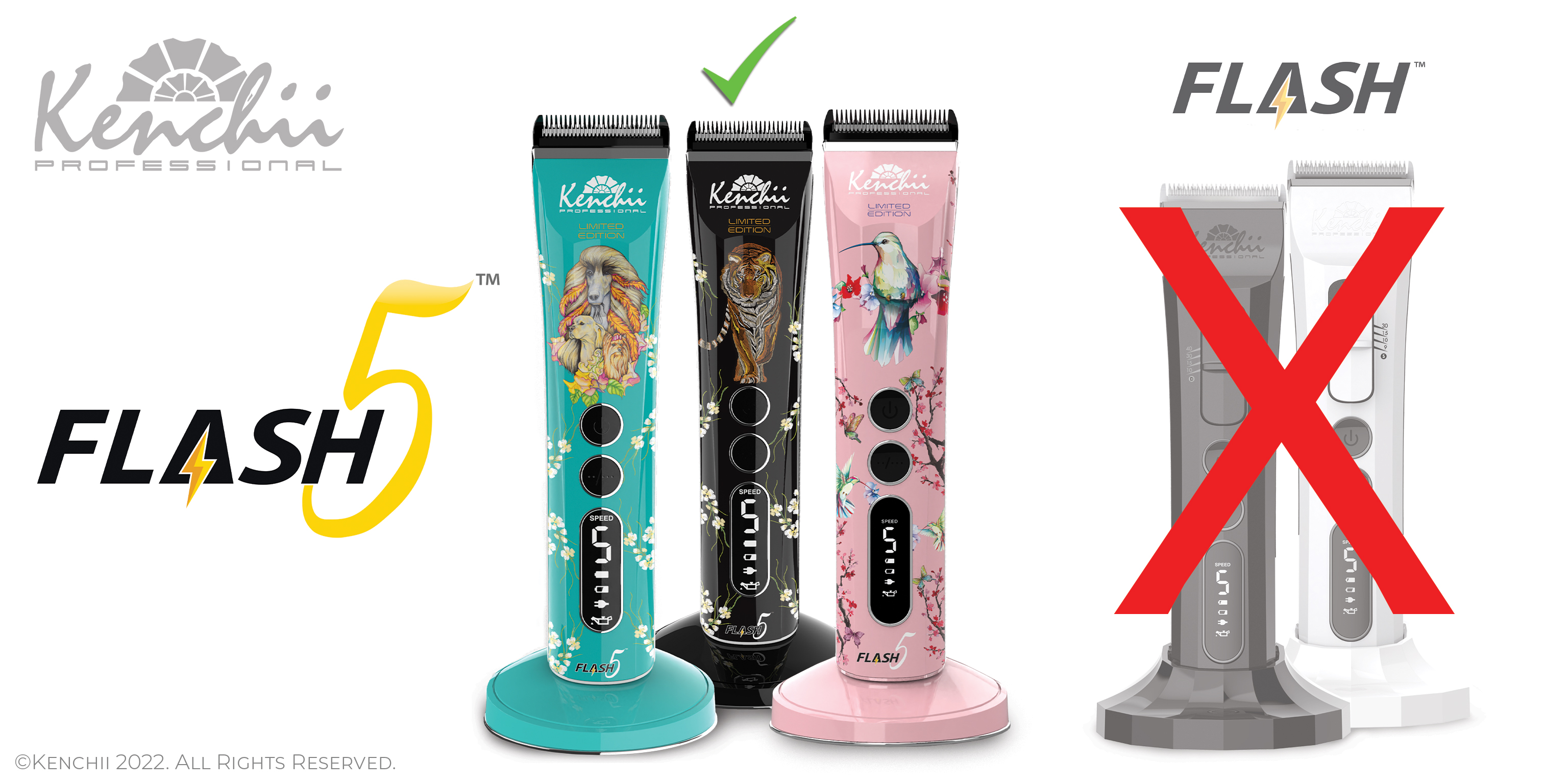 ◆KINCHI◆ APE 005 p VANILLA KNCH005VA Kenchii Flash5™ - 5-in-1 Clipper | Wolf
