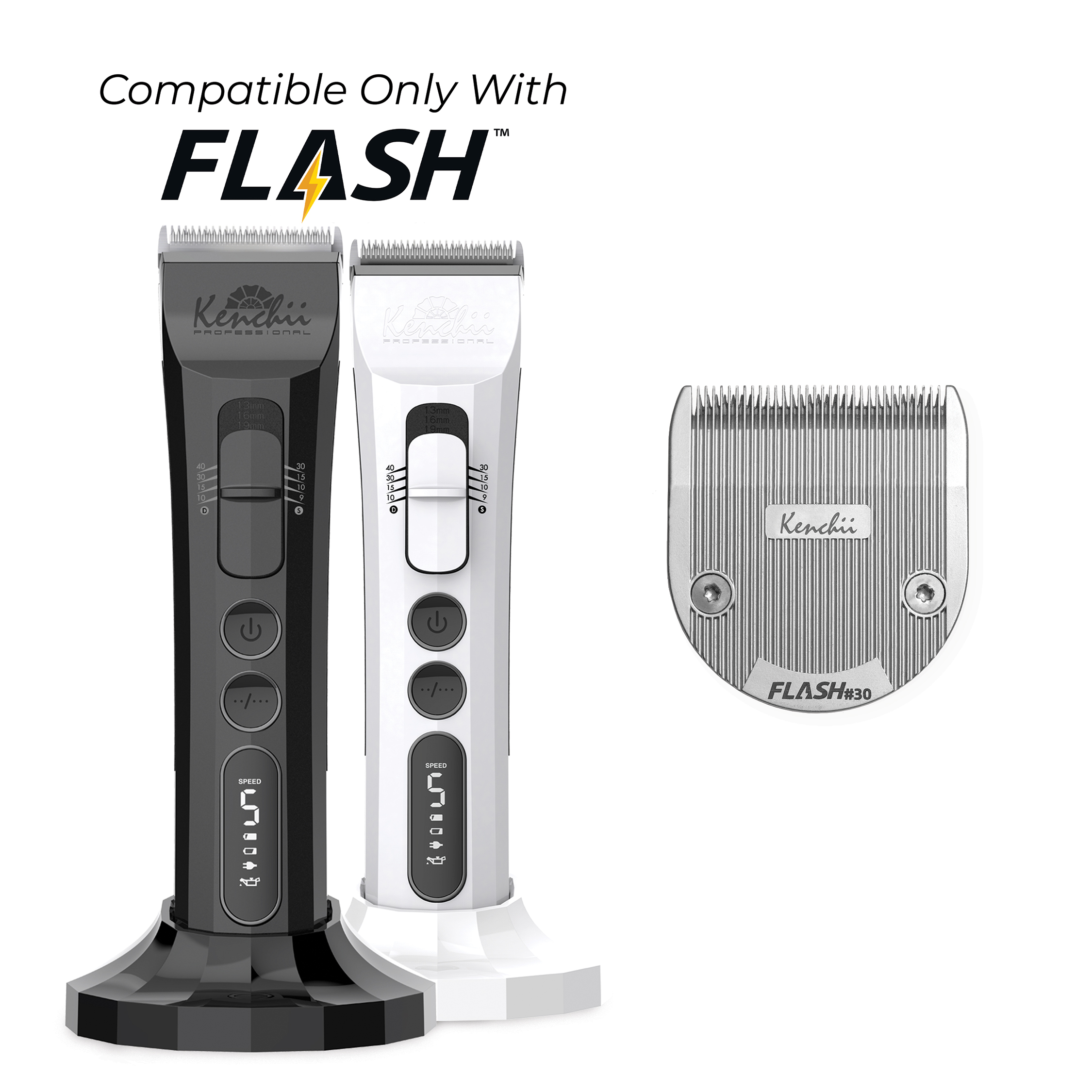 8-Piece Snap On Comb Attachements & Blade Kit | #30 Blade