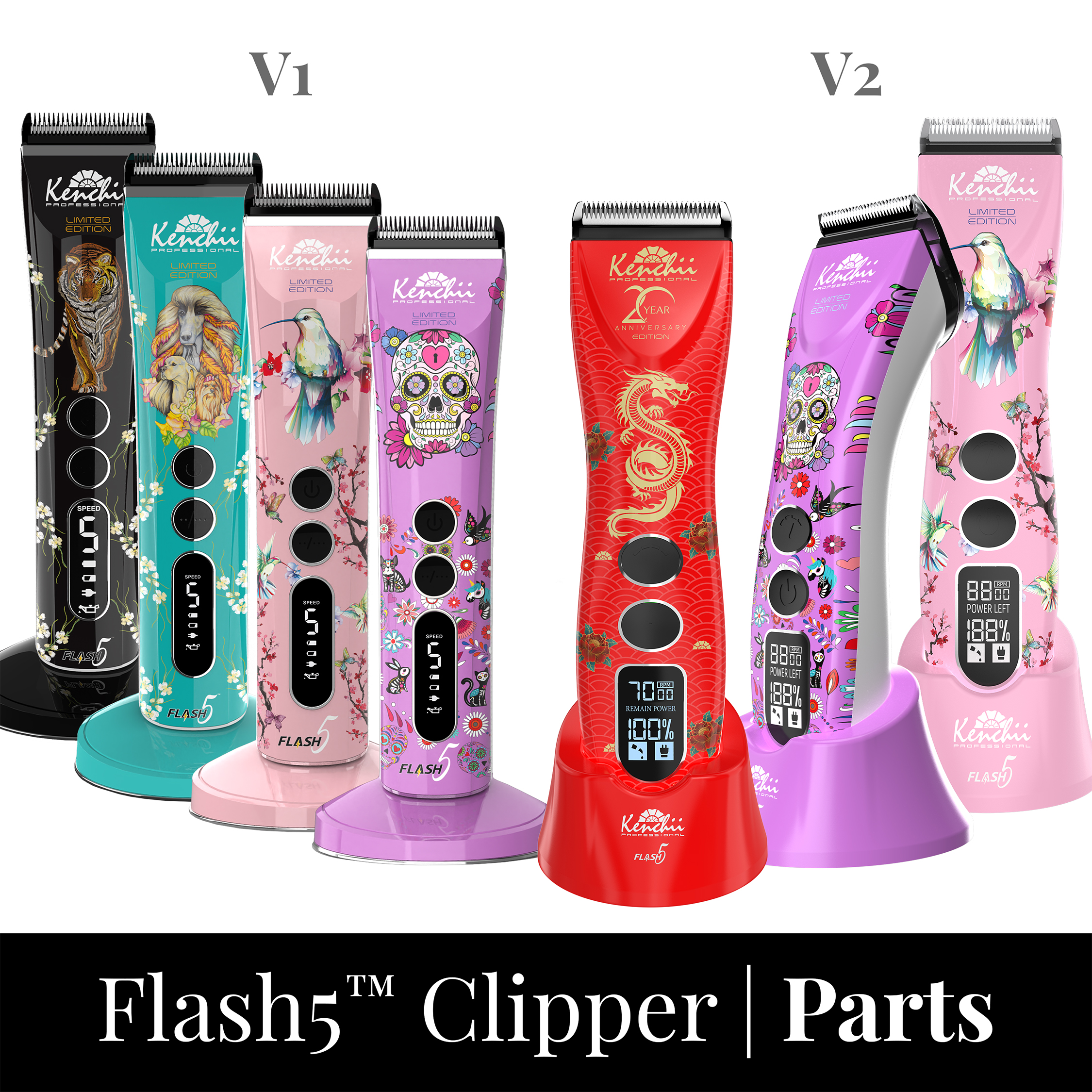 Kenchii™ Flash5™ | 5-in-1 Clipper Parts