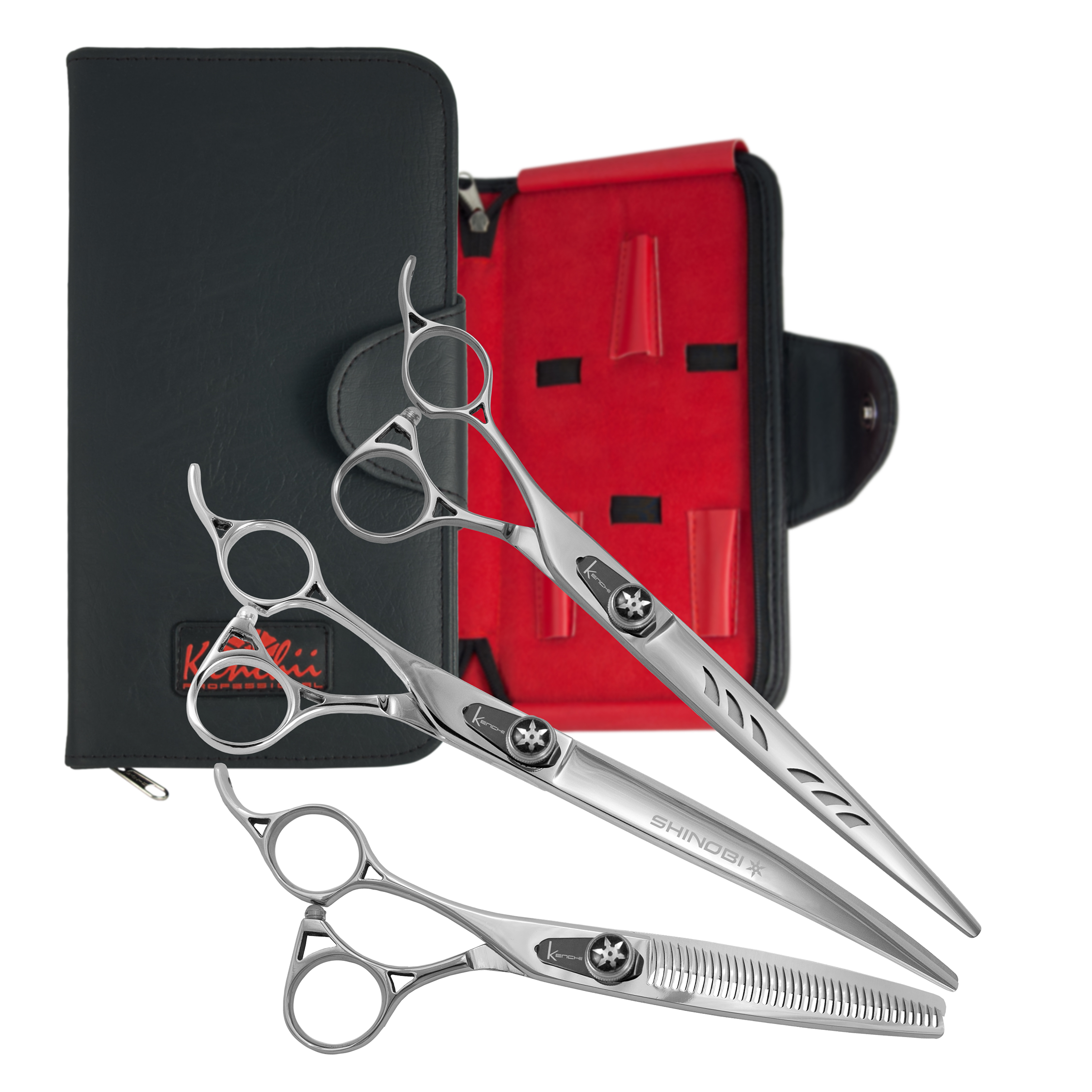 Shinobi | 3-Piece Shears Set - Lefty - Kenchii Grooming