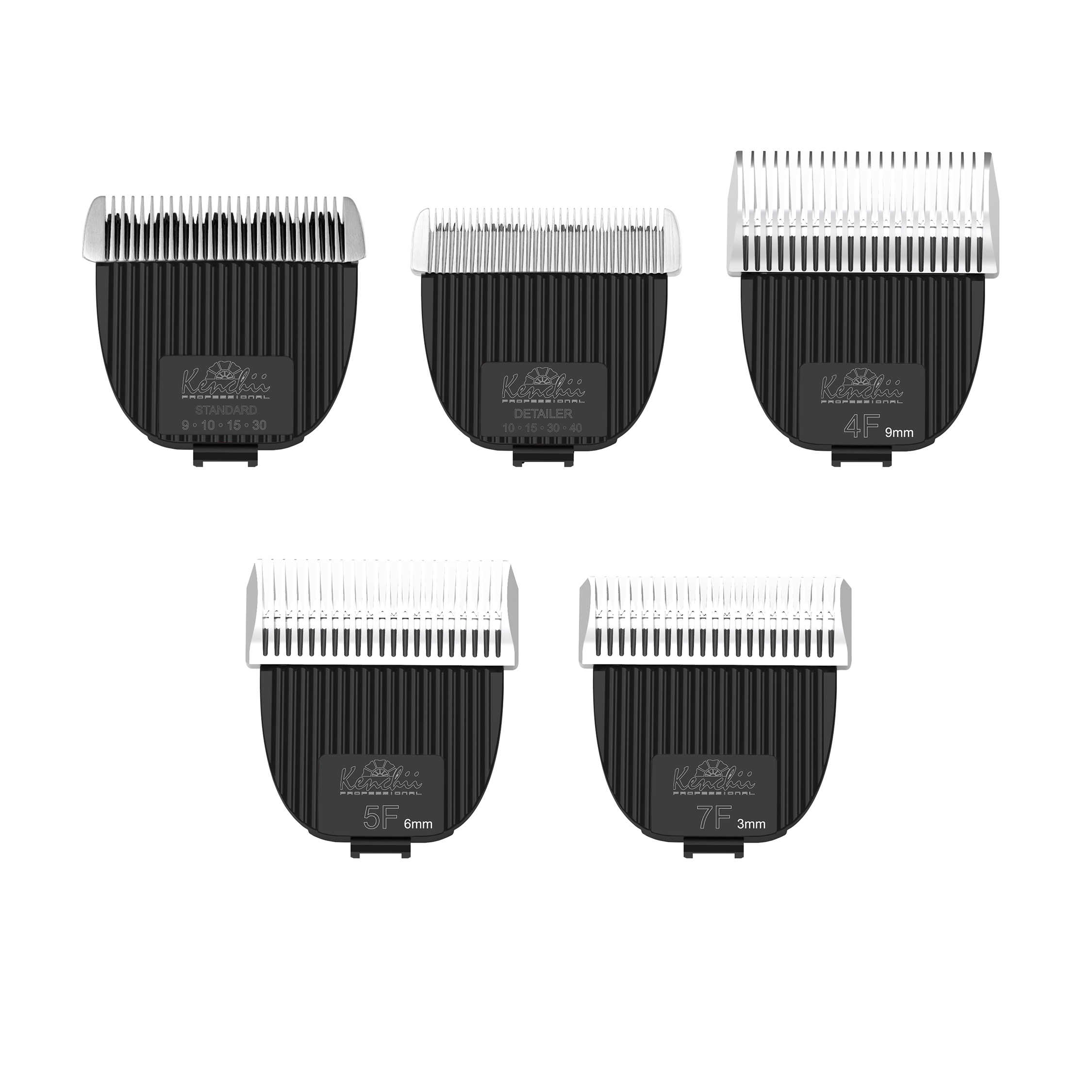 Kenchii Flash™ | 5-piece Clipper Blade Set | 4F, 5F, 7F