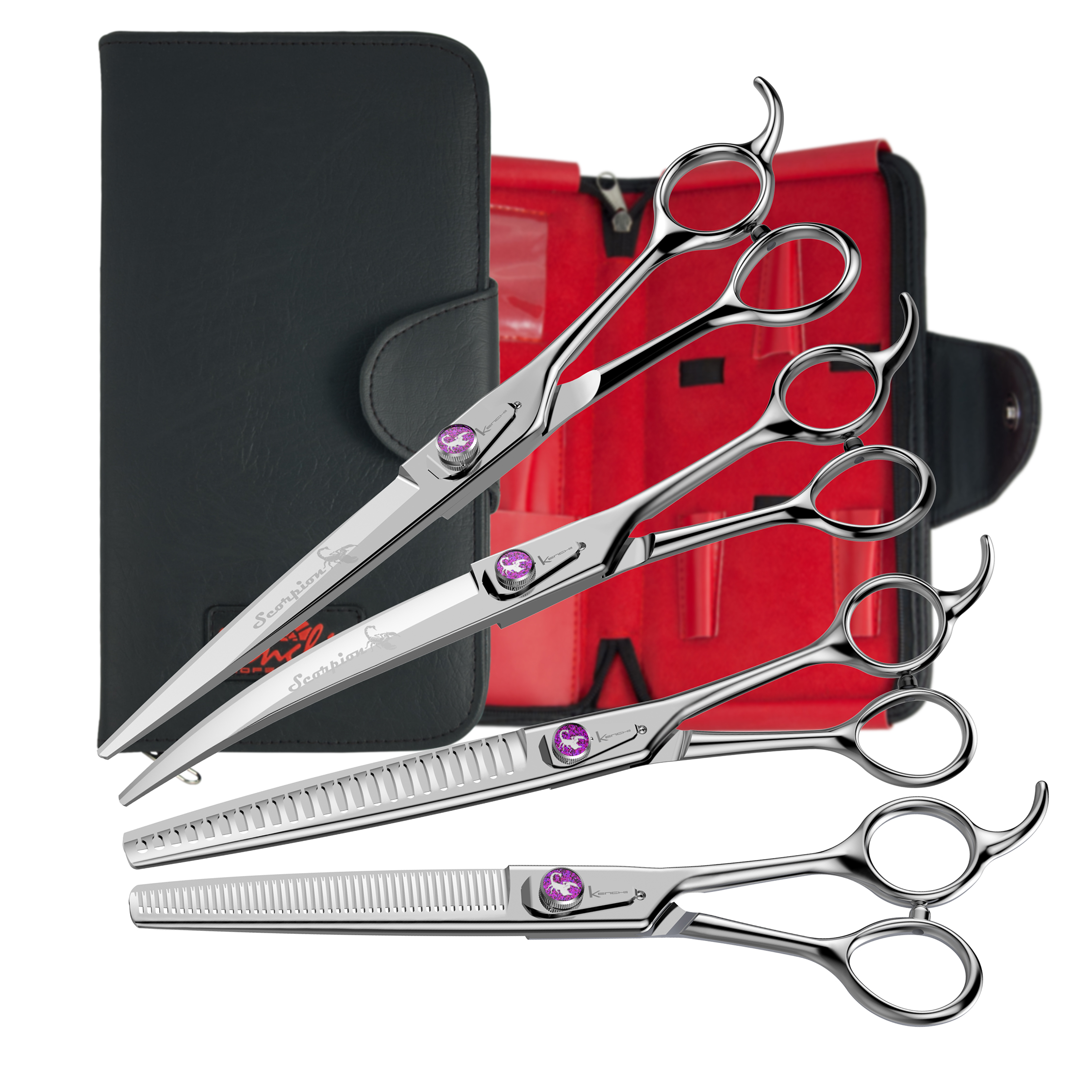 Scorpion | 4-Piece Shears Set - Kenchii Grooming