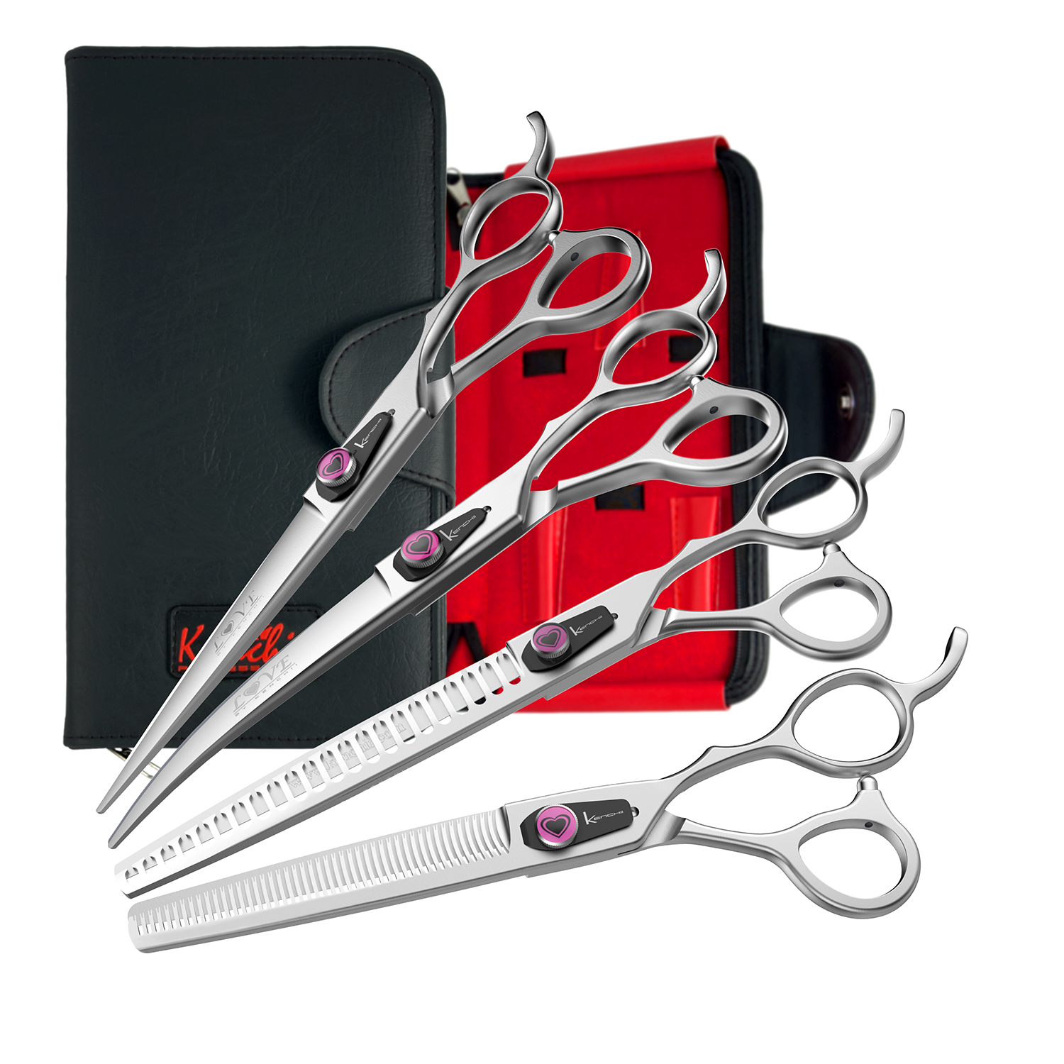 Kenchii Love™ |  4 Piece Set - 7.0" - with Case