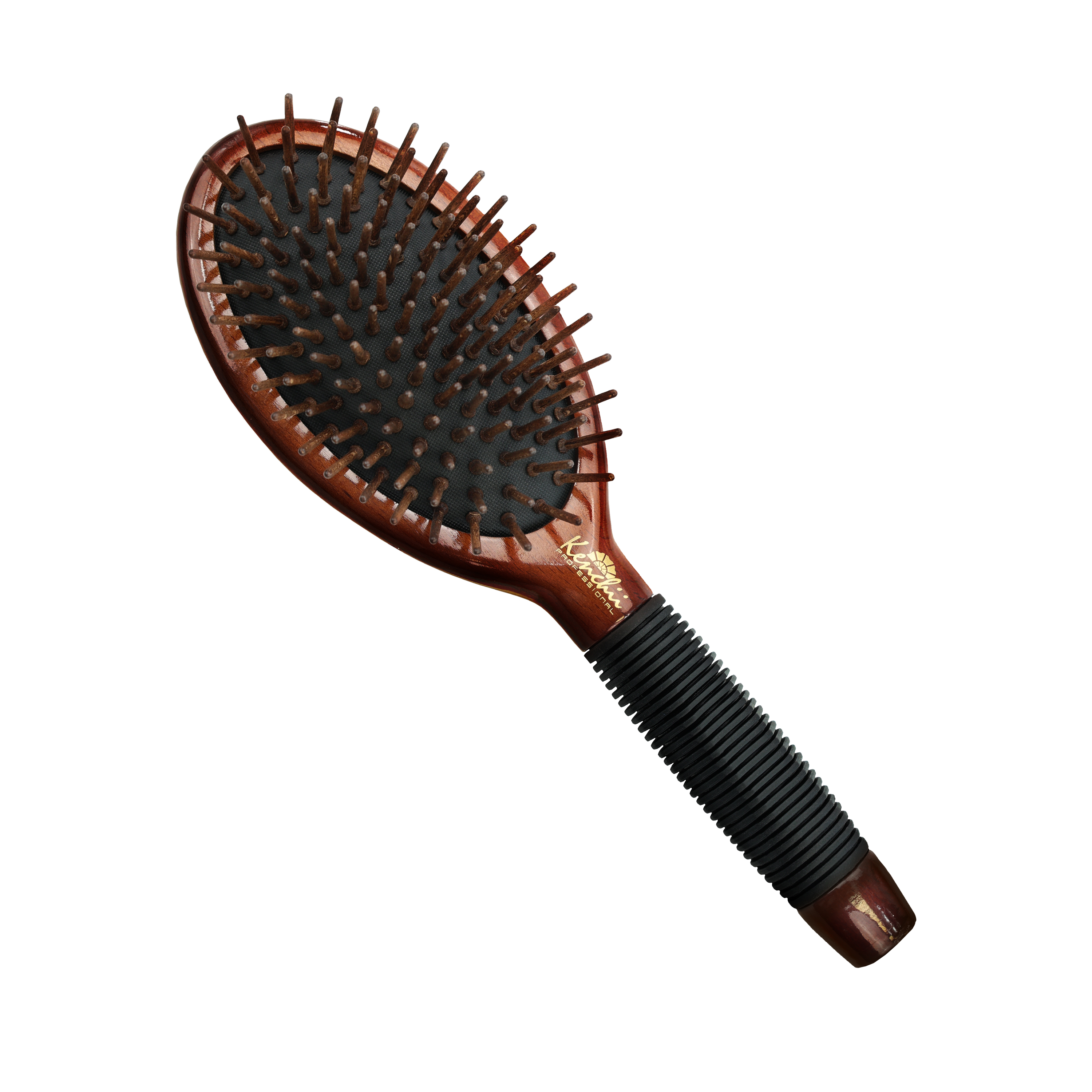 Large Wood Pin Brush with One-piece Maple Body - Kenchii Grooming