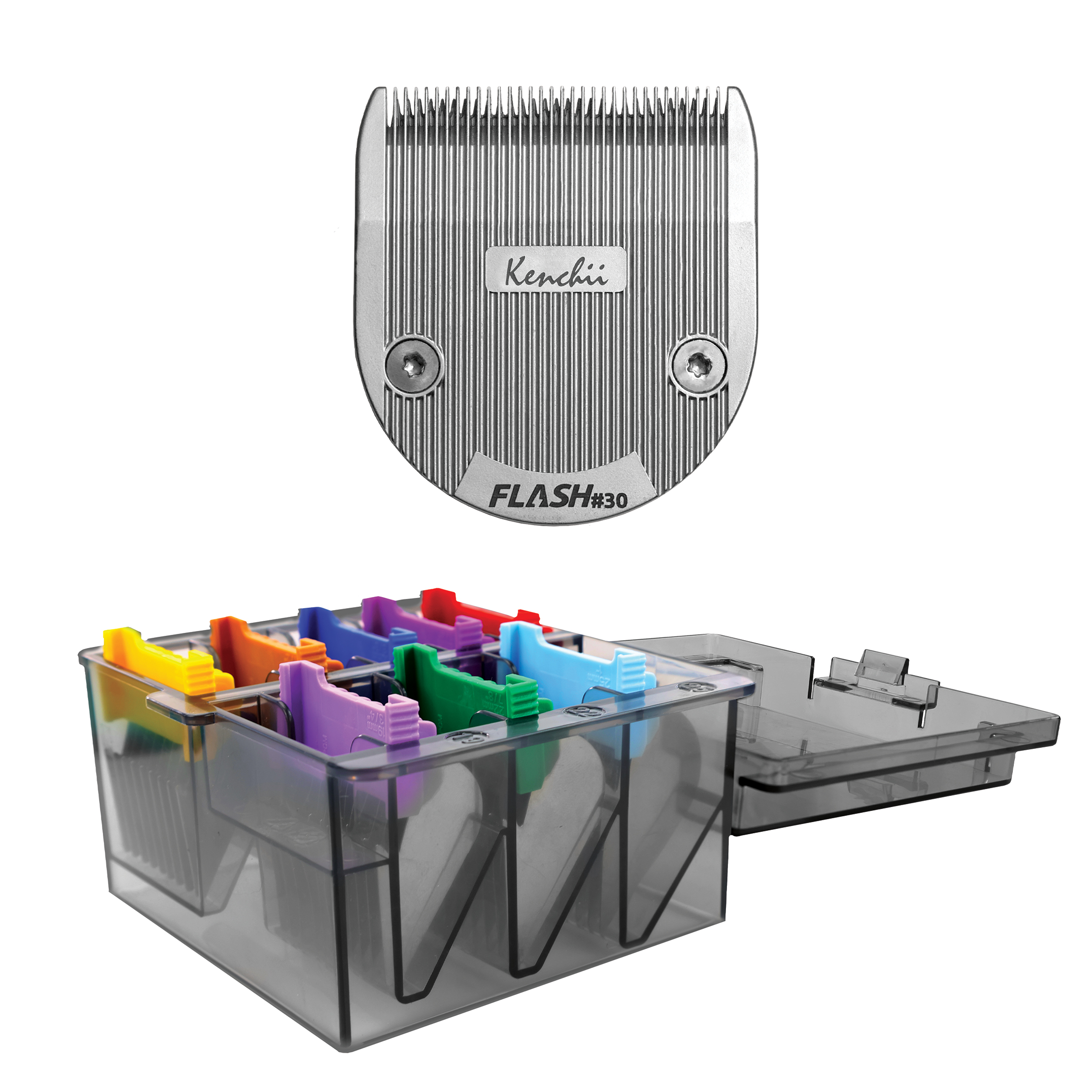 8-Piece Snap On Comb Attachements & Blade Kit | #30 Blade