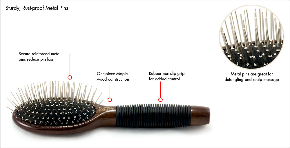 a close-up of a hair brush