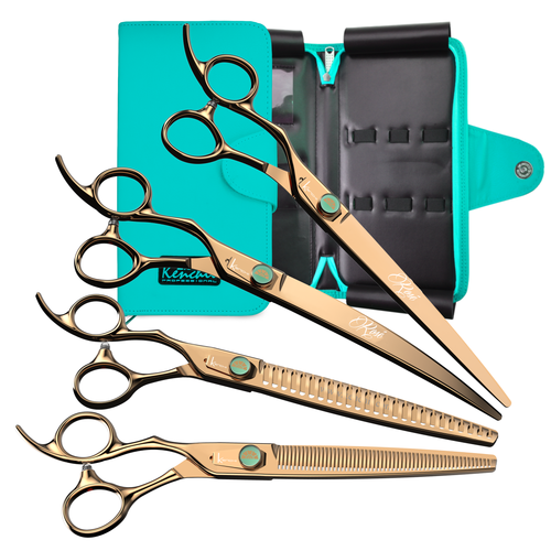 Rosé | 4-Piece Shears Set - Lefty - Kenchii Grooming