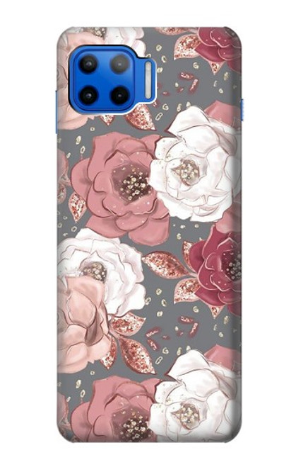 S3716 Rose Floral Pattern Case For Motorola Moto G 5G Plus