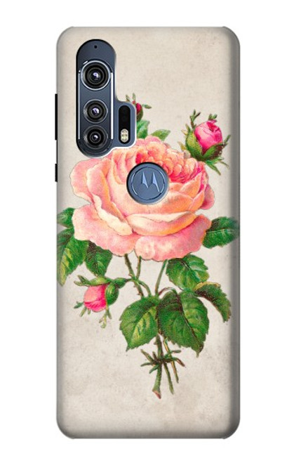 S3079 Vintage Pink Rose Case For Motorola Edge+