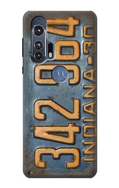 S3750 Vintage Vehicle Registration Plate Case For Motorola Edge+