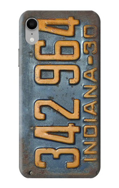 S3750 Vintage Vehicle Registration Plate Case For iPhone XR