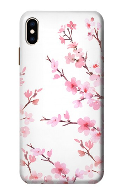 S3707 Pink Cherry Blossom Spring Flower Case For iPhone XS Max