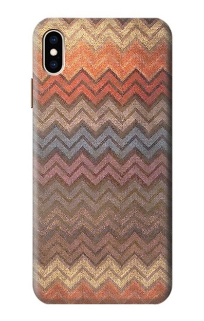 S3752 Zigzag Fabric Pattern Graphic Printed Case For iPhone XS Max