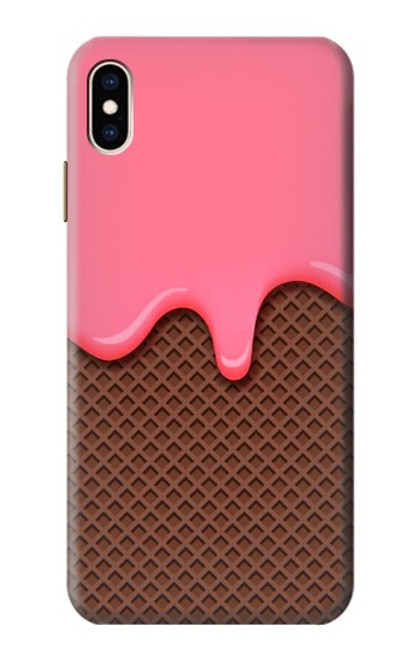 S3754 Strawberry Ice Cream Cone Case For iPhone XS Max