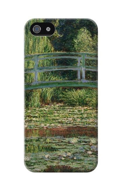 S3674 Claude Monet Footbridge and Water Lily Pool Case For iPhone 5 5S SE