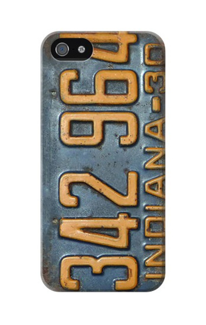 S3750 Vintage Vehicle Registration Plate Case For iPhone 5 5S SE