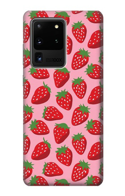 S3719 Strawberry Pattern Case For Samsung Galaxy S20 Ultra