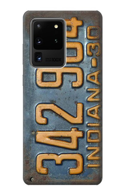 S3750 Vintage Vehicle Registration Plate Case For Samsung Galaxy S20 Ultra
