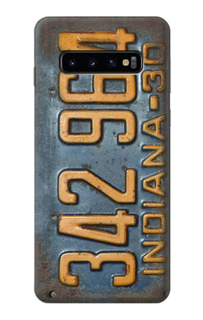 S3750 Vintage Vehicle Registration Plate Case For Samsung Galaxy S10