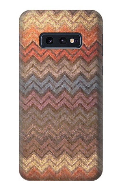 S3752 Zigzag Fabric Pattern Graphic Printed Case For Samsung Galaxy S10e
