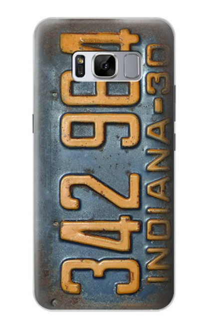 S3750 Vintage Vehicle Registration Plate Case For Samsung Galaxy S8