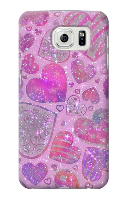 S3710 Pink Love Heart Case For Samsung Galaxy S7 Edge