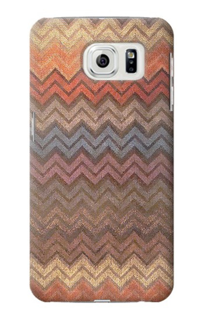 S3752 Zigzag Fabric Pattern Graphic Printed Case For Samsung Galaxy S7 Edge