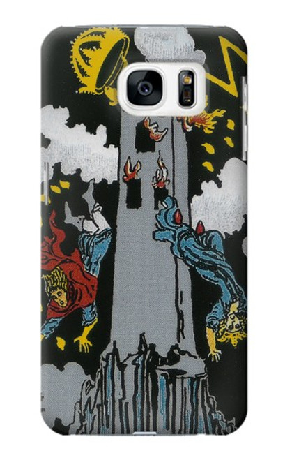 S3745 Tarot Card The Tower Case For Samsung Galaxy S7