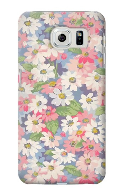 S3688 Floral Flower Art Pattern Case For Samsung Galaxy S6