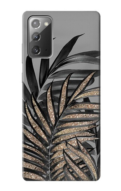 S3692 Gray Black Palm Leaves Case For Samsung Galaxy Note 20