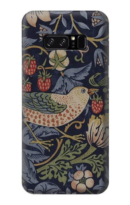 S3791 William Morris Strawberry Thief Fabric Case For Note 8 Samsung Galaxy Note8