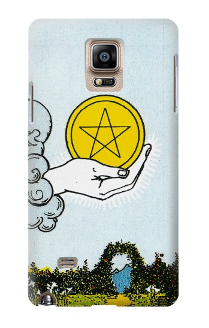 S3722 Tarot Card Ace of Pentacles Coins Case For Samsung Galaxy Note 4