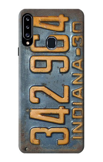 S3750 Vintage Vehicle Registration Plate Case For Samsung Galaxy A20s